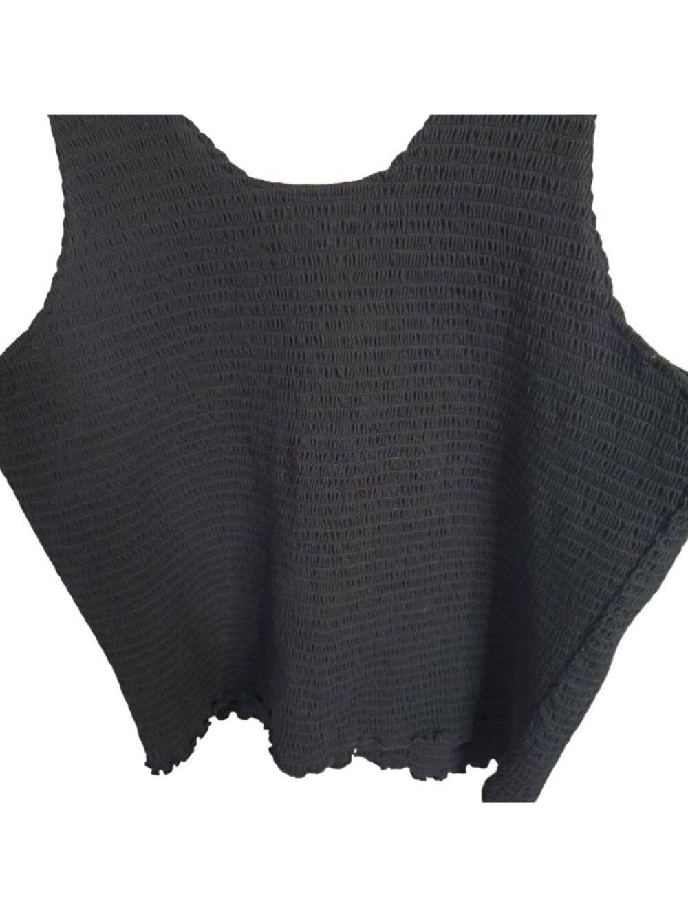 Hot Topic 4 Size 4X Top Smocked Lace Up Corset Tank Gothic Cottagecore Stretchy - Picture 8 of 9